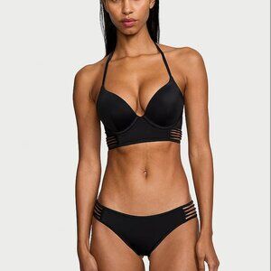 Victoria’s Secret VS Archives Black Bikini Top 32DD NWT Swim